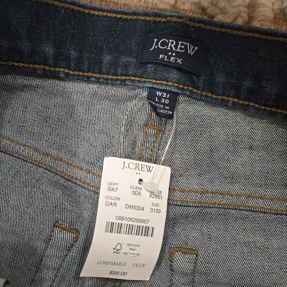 J Crew Straight Fit Jean In Signature Flex